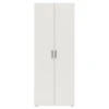 Kledingkast Pisa 2 Deurs Wit Houtnerf -Meubel Pracht 123 1093