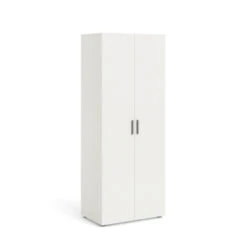 Kledingkast Pisa 2 Deurs Wit Houtnerf -Meubel Pracht 123 1096