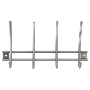 Kapstok Ian 4 Haaks Rvs 300mm 6 Kapstok Ian 4 Haaks Rvs 300mm - Afbeelding 4