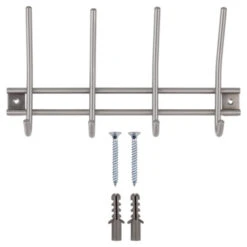 Kapstok Ian 4 Haaks Rvs 300mm 13 Kapstok Ian 4 Haaks Rvs 300mm -Meubel Pracht 123 1144