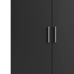 Kledingkast Pisa 2 Deurs Zwart -Meubel Pracht 123 1171