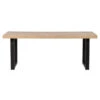 WOOOD Tablo Eettafel Mangohout Met U-poot 180x90 Cm -Meubel Pracht 123 1189