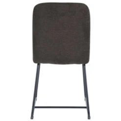 GAMMA Eetkamerstoel Joanne Gestoffeerd Donkergrijs -Meubel Pracht 123 1197