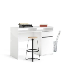 Bureau Eline Met Kast Wit -Meubel Pracht 123 1218