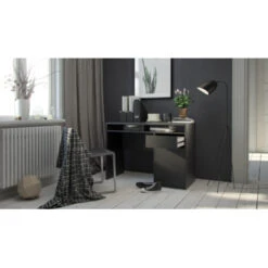 Bureau Eline Met Kast Zwart -Meubel Pracht 123 1228