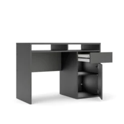Bureau Eline Met Kast Zwart -Meubel Pracht 123 1233