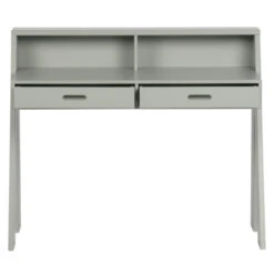 WOOOD Bureau Connect Grenen Betongrijs -Meubel Pracht 123 1243