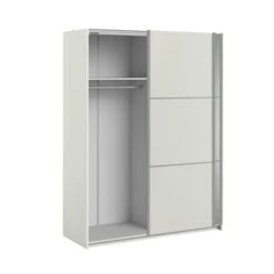 Kledingkast Janneke 150 Cm Wit Met Spiegel -Meubel Pracht 123 1250