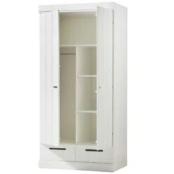 WOOOD Wandkast Connect 2 Deurs + Lade Wit