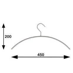 Kledinghanger Victor Rvs 3 Stuks -Meubel Pracht 123 1258