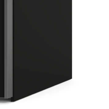 Kledingkast Janneke 150 Cm Zwart Met Spiegel 5 Kledingkast Janneke 150 Cm Zwart Met Spiegel - Afbeelding 3