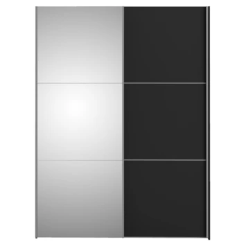 Kledingkast Janneke 150 Cm Zwart Met Spiegel 8 Kledingkast Janneke 150 Cm Zwart Met Spiegel - Afbeelding 6