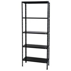 Handson Metalen Opbergrek 180x75x30cm Zwart