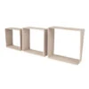 Wandkubusset Wandk 9mm 30x30x12cm 3st -Meubel Pracht 123 1344