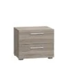 Nachtkast Pisa 2- Lades Truffel 2 Nachtkast Pisa 2- Lades Truffel -Meubel Pracht 123 1366