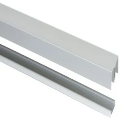 StoreMax Rail T.b.v. R20 Metaal Zilver 240x5,9x2,9 Cm -Meubel Pracht 123 1413