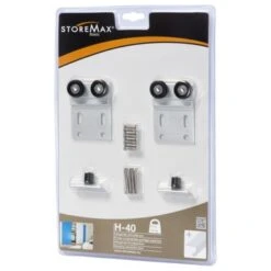 StoreMax Wielset T.b.v. H40 Metaal Wit 2 Stuks