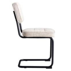 GAMMA Eetkamerstoel Tom Gestoffeerd Grijs -Meubel Pracht 123 147