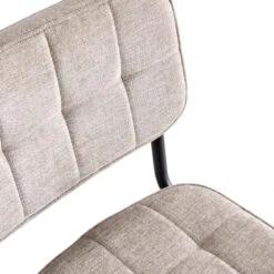 GAMMA Eetkamerstoel Tom Gestoffeerd Grijs -Meubel Pracht 123 149