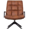 WOOOD Draaifauteuil Jouke Met Armleuning Kunstleer Cognac 1 WOOOD Draaifauteuil Jouke Met Armleuning Kunstleer Cognac -Meubel Pracht 123 1506
