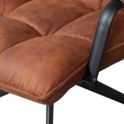 WOOOD Draaifauteuil Jouke Met Armleuning Kunstleer Cognac 14 WOOOD Draaifauteuil Jouke Met Armleuning Kunstleer Cognac -Meubel Pracht 123 1511
