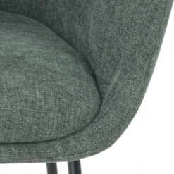 GAMMA Eetkamerstoel Lotte Gestoffeerd Warmgroen -Meubel Pracht 123 1536