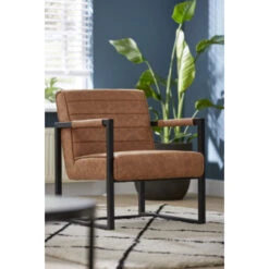 GAMMA Fauteuil James Pu Leer Cognac -Meubel Pracht 123 1542