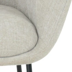 GAMMA Eetkamerstoel Lotte Gestoffeerd Naturel -Meubel Pracht 123 1548