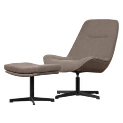 WOOOD Fauteuil Stach Geweven Chenille 92x72x87 Cm -Meubel Pracht 123 1555