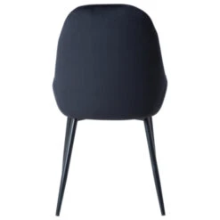 GAMMA Eetkamerstoel Julien Fluweel Zwart -Meubel Pracht 123 1569