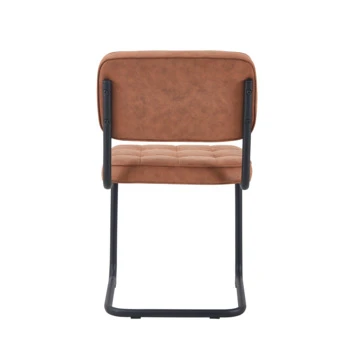 GAMMA Eetkamerstoel Tom PU-leer Cognac 6 GAMMA Eetkamerstoel Tom PU-leer Cognac - Afbeelding 4