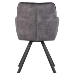 WOOOD Draaistoel Jitse Fluweel Antraciet -Meubel Pracht 123 1586