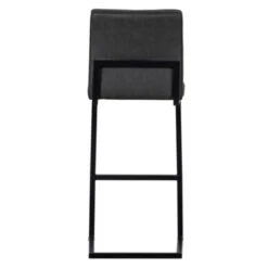 WOOOD Barstoel Abe PU Antraciet -Meubel Pracht 123 1594