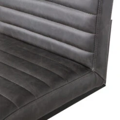 WOOOD Barstoel Abe PU Antraciet -Meubel Pracht 123 1595