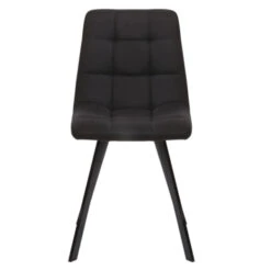 WOOOD Eetkamerstoel Timon Gestoffeerd Donkergrijs