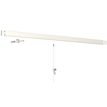 Artiteq Click Rail Schilderij Ophangsysteem Compleet 2 Meter Wit Crème RAL 9010 3 Artiteq Click Rail Schilderij Ophangsysteem Compleet 2 Meter Wit Crème RAL 9010