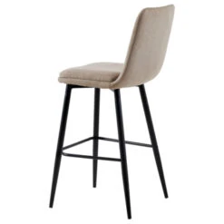 GAMMA Barkruk Dagmar Gestoffeerd Grijs -Meubel Pracht 123 1615