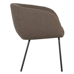 WOOOD Eetkamerstoel Noelle Grijs Geweven Stof 75x64x52 Cm 13 WOOOD Eetkamerstoel Noelle Grijs Geweven Stof 75x64x52 Cm -Meubel Pracht 123 1621