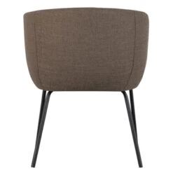 WOOOD Eetkamerstoel Noelle Grijs Geweven Stof 75x64x52 Cm 15 WOOOD Eetkamerstoel Noelle Grijs Geweven Stof 75x64x52 Cm -Meubel Pracht 123 1623