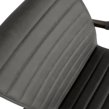 WOOOD Eetkamerstoel Bas Pu-leder Zwart 6 WOOOD Eetkamerstoel Bas Pu-leder Zwart - Afbeelding 4