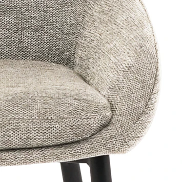 GAMMA Eetkamerstoel Julien Gestoffeerd Zand 8 GAMMA Eetkamerstoel Julien Gestoffeerd Zand - Afbeelding 6