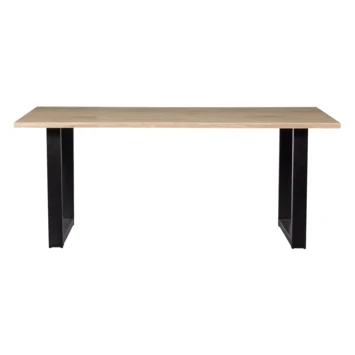 WOOOD Tablo Boomstam Tafelblad Eiken Met U-poot 180x90 Cm 4 WOOOD Tablo Boomstam Tafelblad Eiken Met U-poot 180x90 Cm - Afbeelding 2