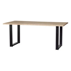 WOOOD Tablo Boomstam Tafelblad Eiken Met U-poot 160x90 Cm