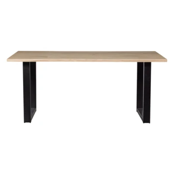 WOOOD Tablo Boomstam Tafelblad Eiken Met U-poot 160x90 Cm 4 WOOOD Tablo Boomstam Tafelblad Eiken Met U-poot 160x90 Cm - Afbeelding 2