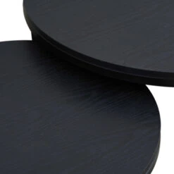 GAMMA Salontafel Kimberly Metaal/mdf Zwart - Set Van 2 -Meubel Pracht 123 1675