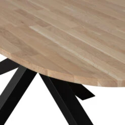 WOOOD Tablo Eettafel Ellips Ovaal Eiken Met Kruispoot 220x90 Cm -Meubel Pracht 123 1697