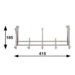 Kapstok Jeroen 5 Haaks Rvs 415mm 13 Kapstok Jeroen 5 Haaks Rvs 415mm -Meubel Pracht 123 17