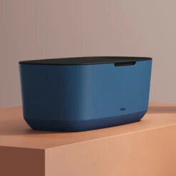 Tiger Opbergbox TESS Met Deksel Blauw/zwart -Meubel Pracht 123 1782