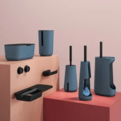 Tiger Opbergbox TESS Met Deksel Blauw/zwart -Meubel Pracht 123 1785