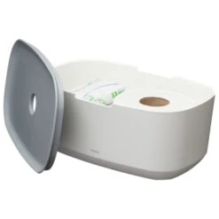 Tiger Opbergbox TESS Met Deksel Wit/lichtgrijs -Meubel Pracht 123 1810